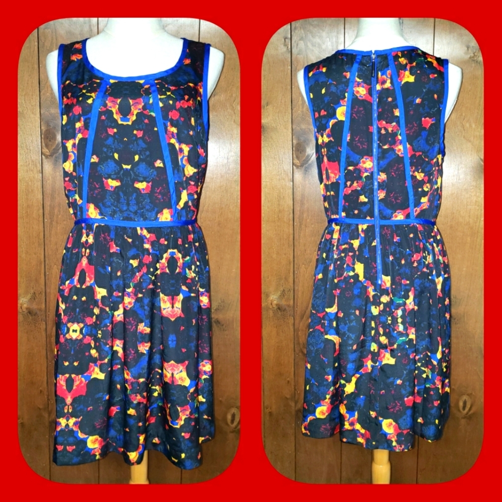 Kensie Sleeveless Abstract Dress